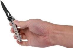 Leatherman Skeletool Knife KBx Black & Silver Pocket Knife Partially Serrated, Limited Edition 832617 -Leatherman Depot Sales Store LEKBX BS 07 leatherman