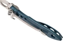 Leatherman Skeletool Knife KBx Partially Serrated Pocket Knife, Denim Blue -Leatherman Depot Sales Store LEKBX DBL 04 leatherman skeletool lekbx dbl 04