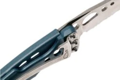 Leatherman Skeletool Knife KBx Partially Serrated Pocket Knife, Denim Blue -Leatherman Depot Sales Store LEKBX DBL 05 leatherman skeletool lekbx dbl 05