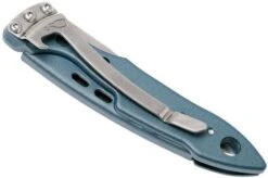 Leatherman Skeletool Knife KBx Partially Serrated Pocket Knife, Denim Blue -Leatherman Depot Sales Store LEKBX DBL 07 leatherman skeletool lekbx dbl 07