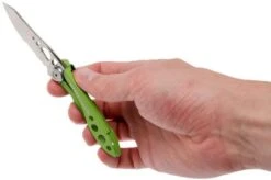 Leatherman Skeletool Knife KBx Partially Serrated Pocket Knife, Green -Leatherman Depot Sales Store LEKBX SBL 08 leatherman skeletool lekbx sbl 08