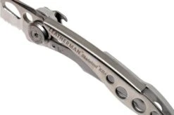 Leatherman Skeletool Knife KBx Partially Serrated Pocket Knife, Silver -Leatherman Depot Sales Store LEKBX SS 06 leatherman skeletool lekbx ss 06