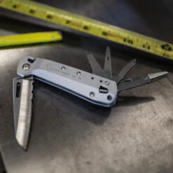 Leatherman FREE K4x Multipurpose Knife -Leatherman Depot Sales Store LT832660 Leatherman Free K4x Open on Workbench