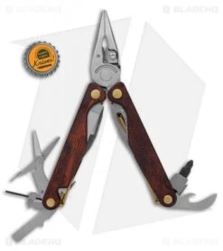 Leatherman Charge Plus Damascus/Wood Multi Tool W/ Nylon Sheath (18-in-1) 832785 -Leatherman Depot Sales Store Leatherman Charge Plus Wood Damascus CF 832825 BHQ 105665 jr bottlecap