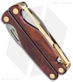 Leatherman Charge Plus Damascus/Wood Multi Tool W/ Nylon Sheath (18-in-1) 832785 -Leatherman Depot Sales Store Leatherman Charge Plus Wood Damascus CF 832825 BHQ 105665 jr side