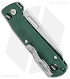 Leatherman Free K2 Multi 7-in-1 Folding Knife Evergreen (3.3" Satin) -Leatherman Depot Sales Store Leatherman Free K2 Multi Purpose 7 in 1 Evergreen Satin 832893 BHQ 112284 jr side