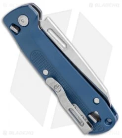 Leatherman Free K2 Multi 7-in-1 Folding Knife Navy (3.3" Satin) -Leatherman Depot Sales Store Leatherman Free K2 Multi Purpose 7 in 1 Navy Satin 832897 BHQ 112285 jr side
