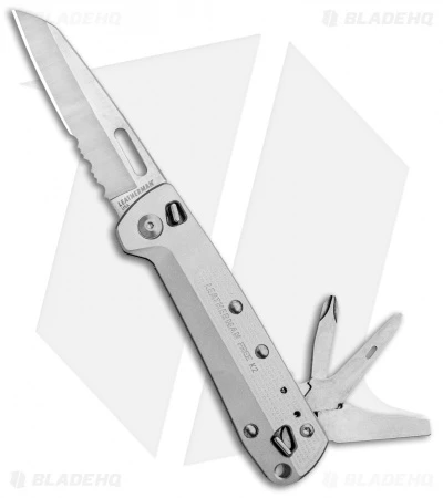 Leatherman Free K2 Multi-Purpose 7-in-1 Folding Knife Silver (3.3" Satin) 832652 1 Leatherman Free K2 Multi-Purpose 7-in-1 Folding Knife Silver (3.3" Satin) 832652