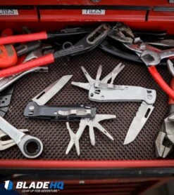 Leatherman Free K4 Multi-Purpose 9-in-1 Folding Knife (3.3" Satin) Silver 832660 -Leatherman Depot Sales Store Leatherman Free K4 Multi Purpose 9 in 1 Folding Knife Satin Silver 832660 BHQ 94093 kp toolbox web 1