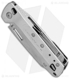 Leatherman Free K4 Multi-Purpose 9-in-1 Folding Knife (3.3" Satin) Silver 832660 -Leatherman Depot Sales Store Leatherman Free K4 Multi Purpose 9 in 1 Satin Silver 832660 BHQ 94093 jr spine