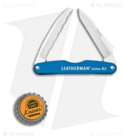 Leatherman Juice B2 Pocket Knife 3.25" Columbia Blue Al 832364 -Leatherman Depot Sales Store Leatherman Juice B2 columbia blue al BHQ 74429 er bottlecap