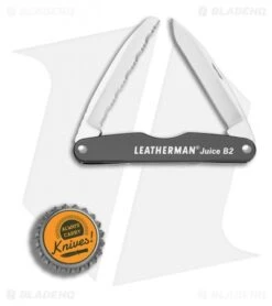 Leatherman Juice B2 Pocket Knife 3.25" Graphite Gray Al 832365 -Leatherman Depot Sales Store Leatherman Juice B2 graphite gray al BHQ 74431 er bottlecap