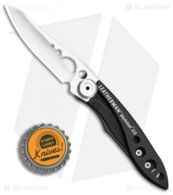 Leatherman Skeletool KB Liner Lock Knife Black Stainless (2.6" Satin) 832385 -Leatherman Depot Sales Store Leatherman Skeletool KB black stainless satin BHQ 74435 jr bottlecap