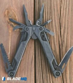 Leatherman OHT One-Hand-Tool Multi-Tool W/ Black MOLLE Sheath 831540 -Leatherman Depot Sales Store OHT Lifestyle Tool open on deck 1 2