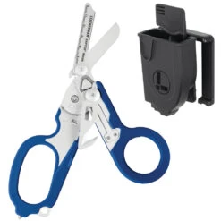 Leatherman Raptor Rescue Shears Multi-tool With Utility Holster -Leatherman Depot Sales Store Raptor Blue Open