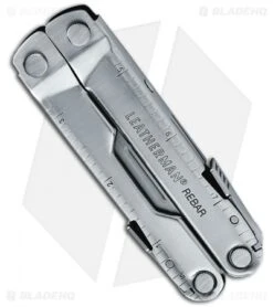Leatherman Rebar Silver Multi-Tool W/ Leather Sheath (17-in-1) 831551 -Leatherman Depot Sales Store leatherman rebar silver closed